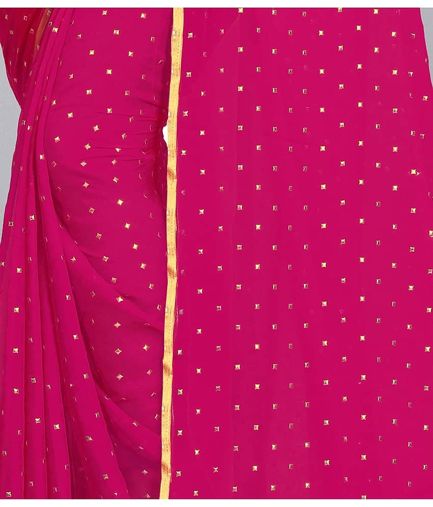 Rhey Chiffon Printed Saree With Unstitched Blouse Piece ( Yellow ) view 2