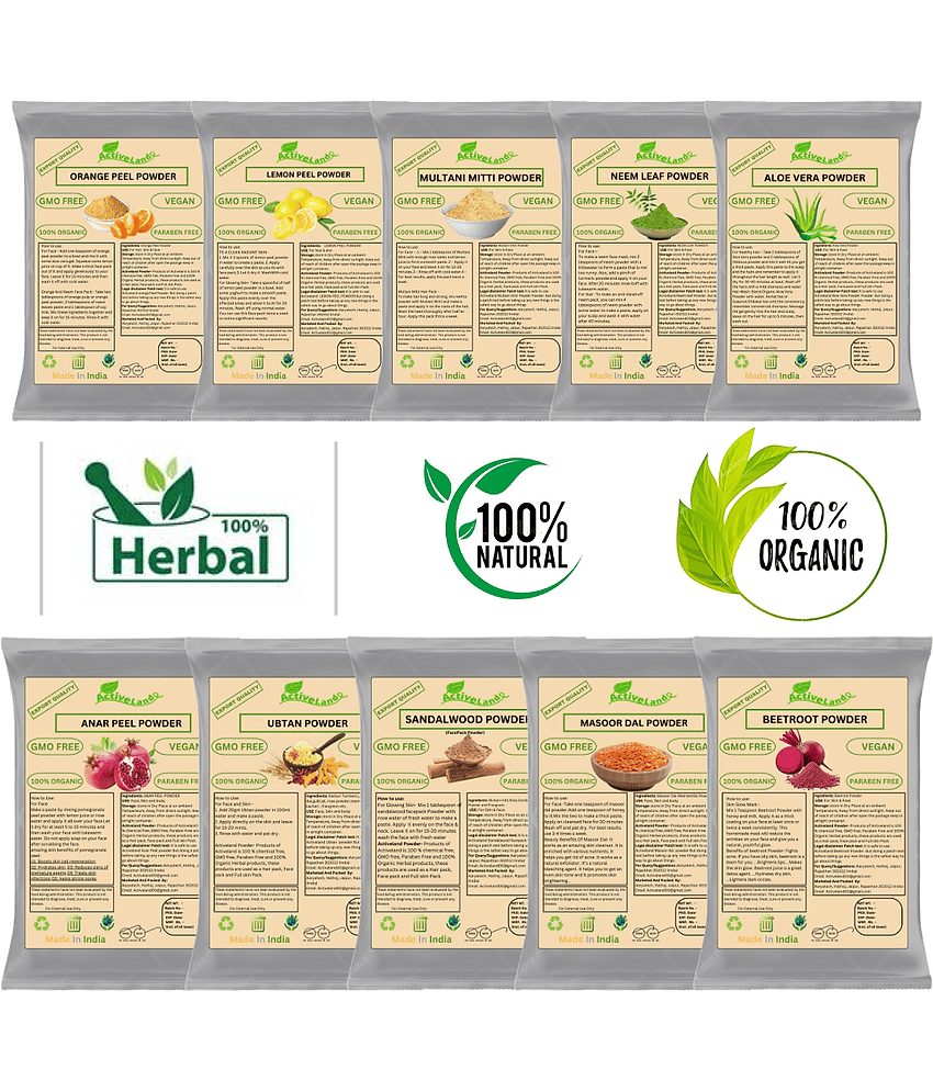 Activeland - Fairness Mask For All Skin Type ( Pack of 10 )