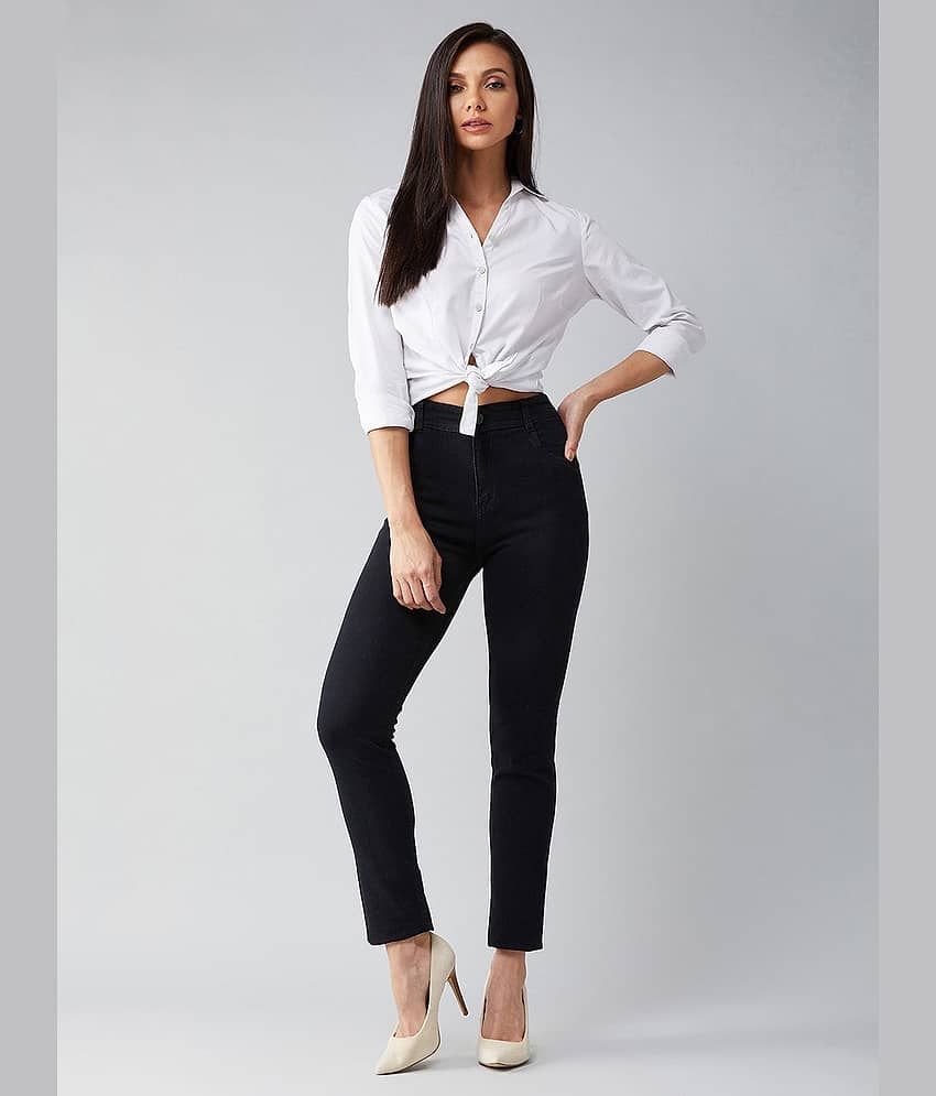 Miss Chase - Black Denim Slim Fit Women's Jeans ( Pack of 1 ) view 2