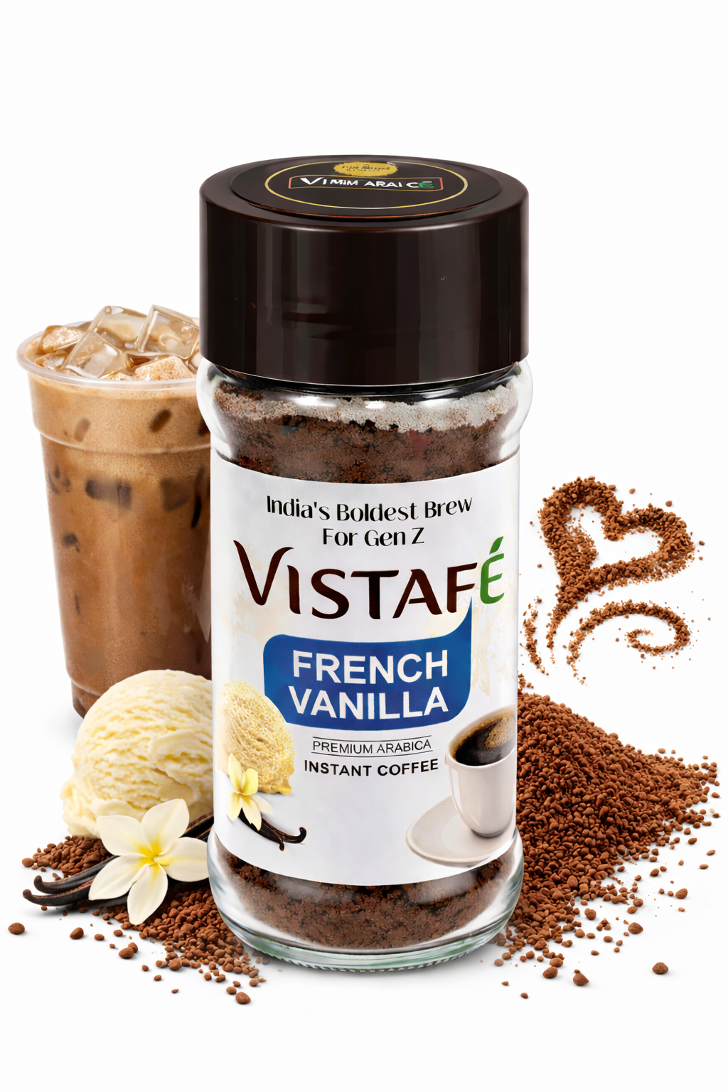 Vistafe French Vanilla Instant Coffee – Premium Arabica French vanilla