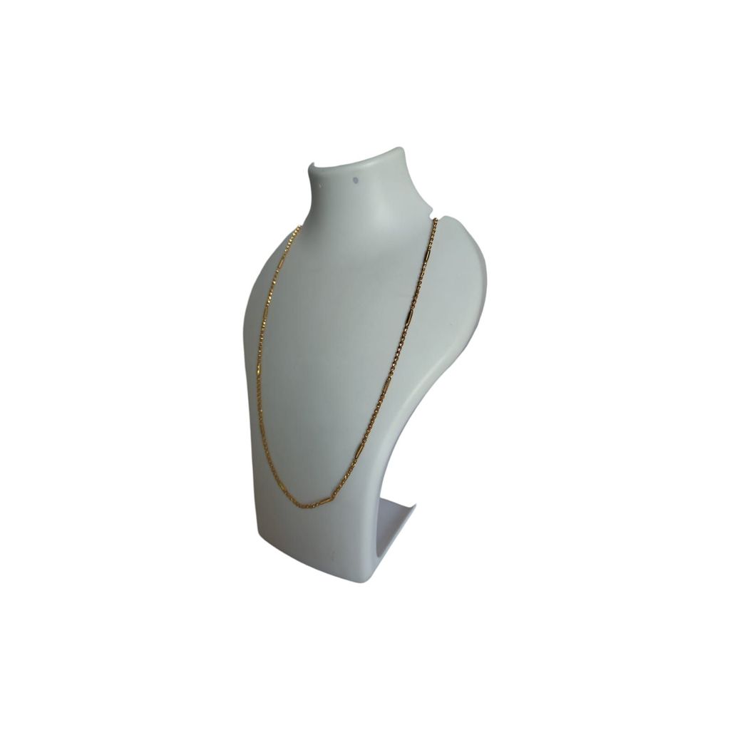 Yellow Gold Singapore Chain Necklace for Men** view 2