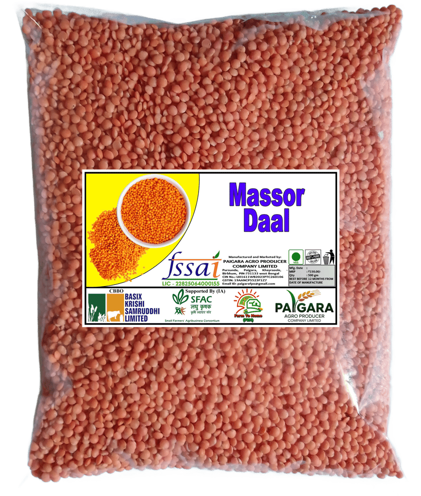 Massor Daal 500 gm - Premium Unpolished Red Lentils