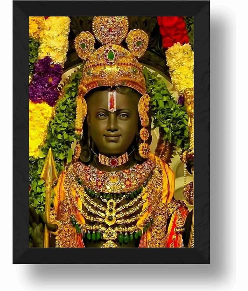 Saf Religious Ram Lalla Painting With Frame (Pack of 2) view 2