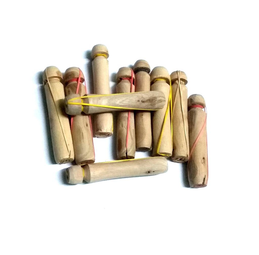 Nawani hair rollers Wooden curlers Smooth rods for crafts Antique soviet hair rollers Wood craft sticks Retro curlers, Set 10 pc view 2