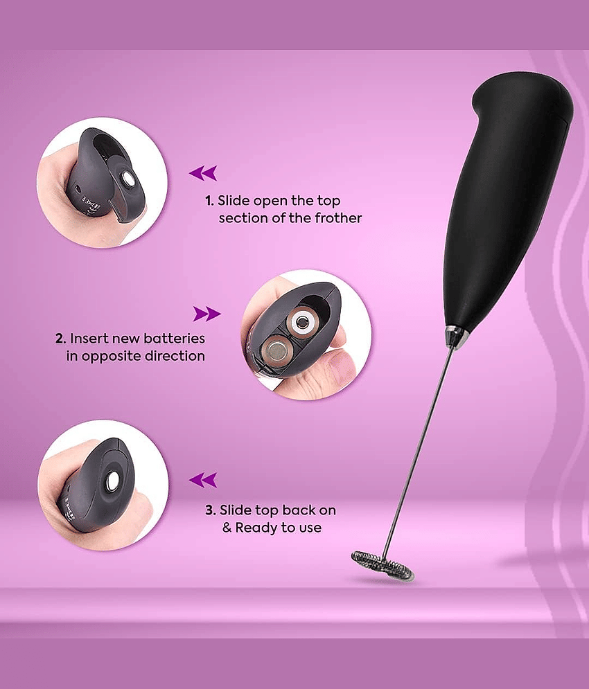 Milk Wand Mixer Frother for Latte Coffee Hot Milk, Milk Frother for Coffee, Egg Beater, Hand Blender, Coffee Beater view 2