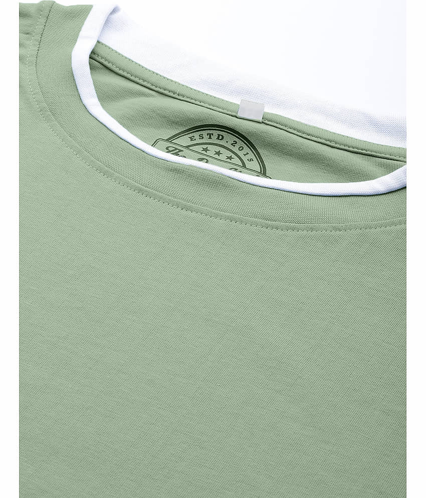 The Dry State - Green Cotton Blend Regular Fit Men's T-Shirt ( Pack of 1 ) view 2