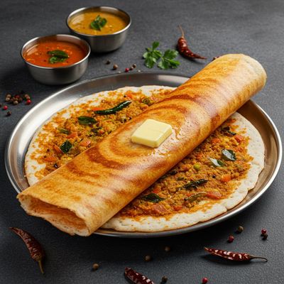 Open Butter Dosa