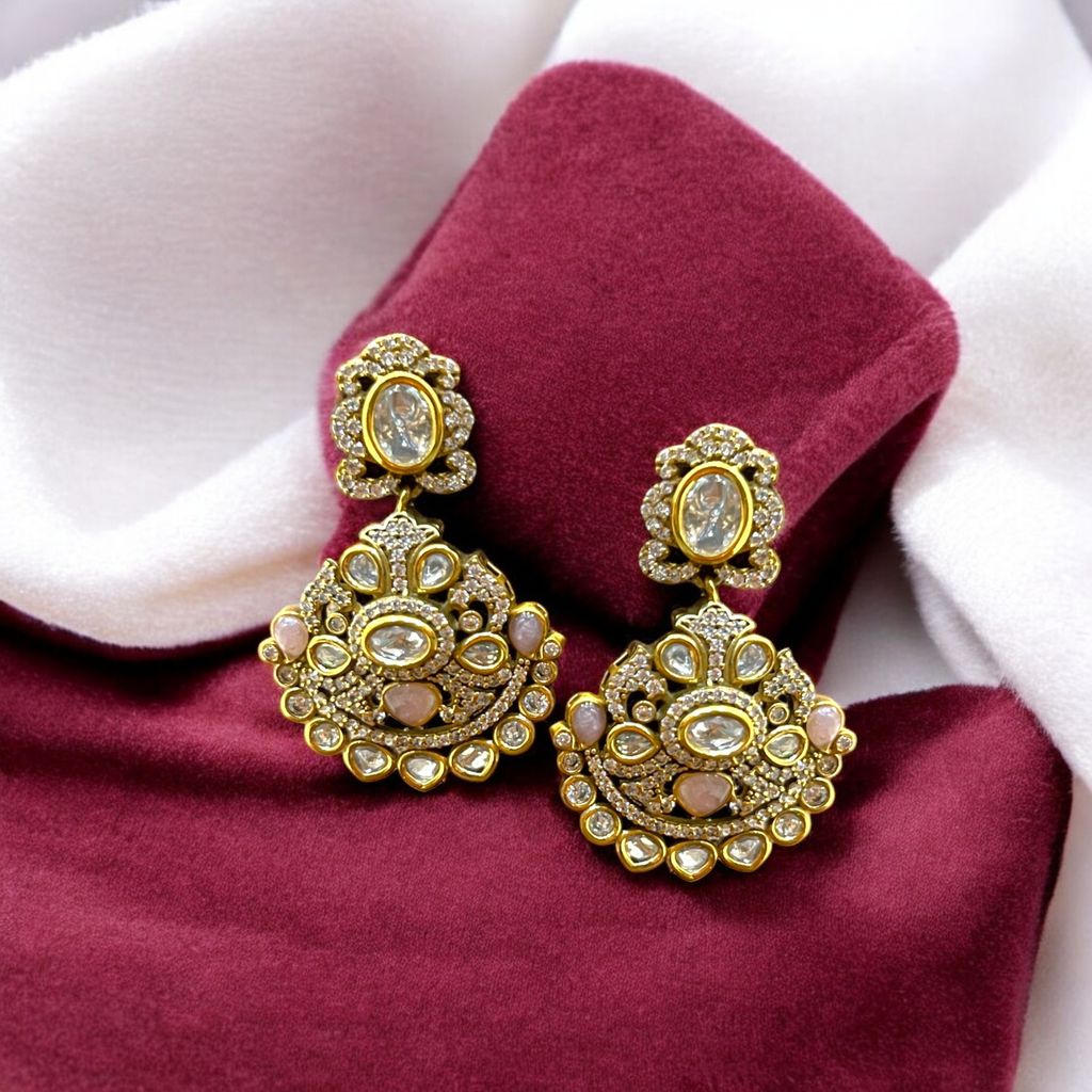 Pearl and Kundan Choker Necklace Set By Dia Art Jewels view 2