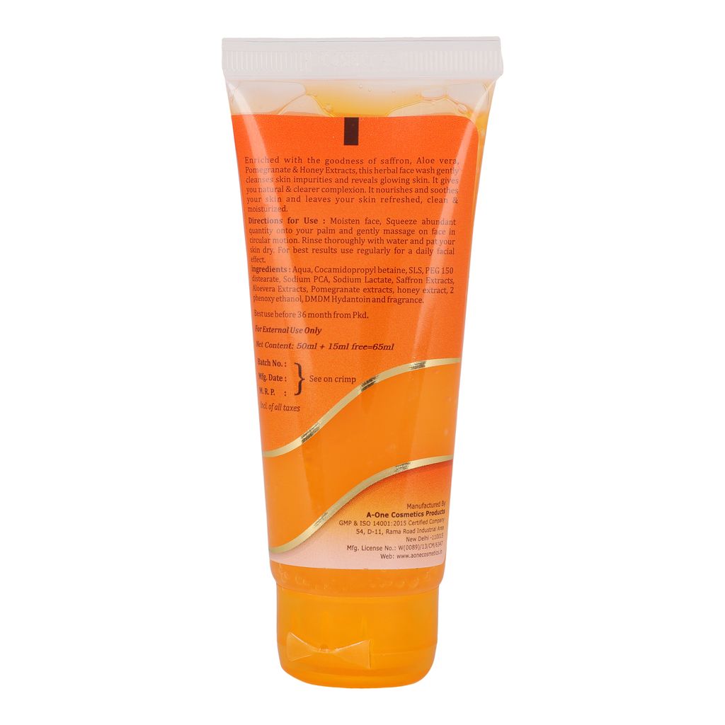 Mxofere Saffron Skin Lightening Face Wash - Free 30% Extra view 2