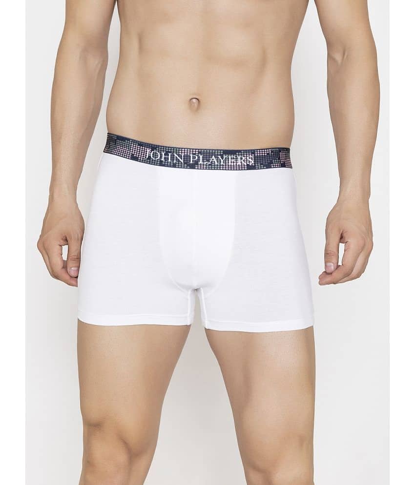 John Players White John Players Trunks Cotton Men's Trunks ( Pack of 1 ) view 2