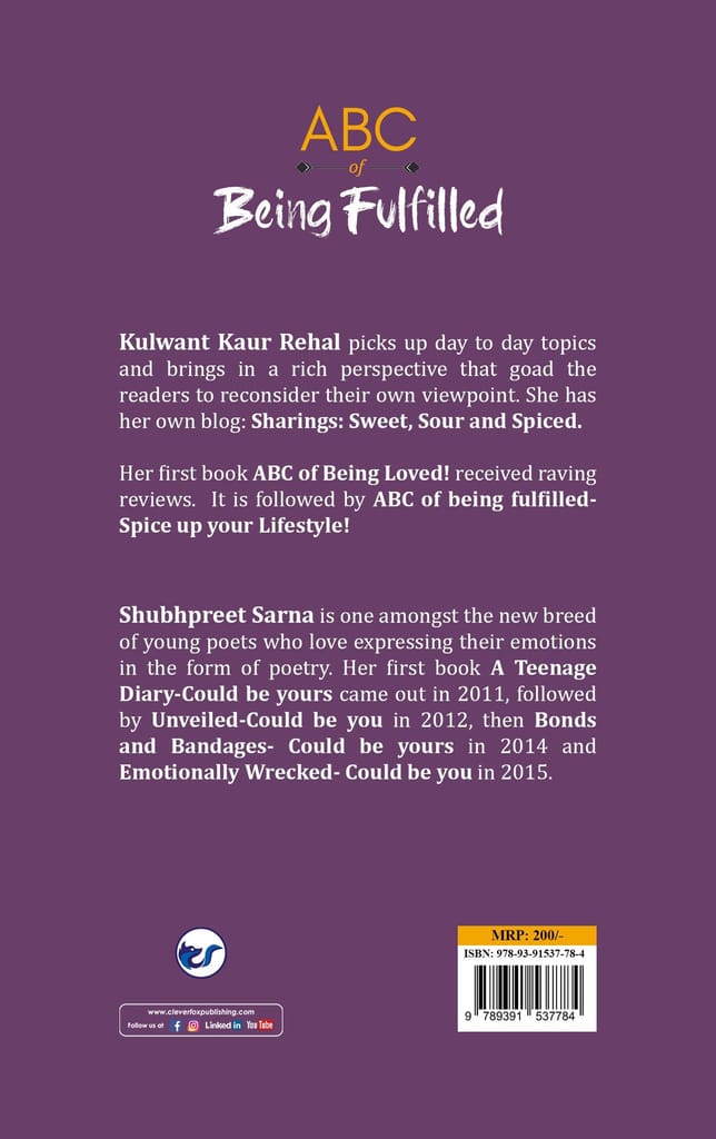 ABC OF BEING FULFILLED: Sweeter, tangier and exotically flavoured! [Paperback] KULWANT REHAL view 2