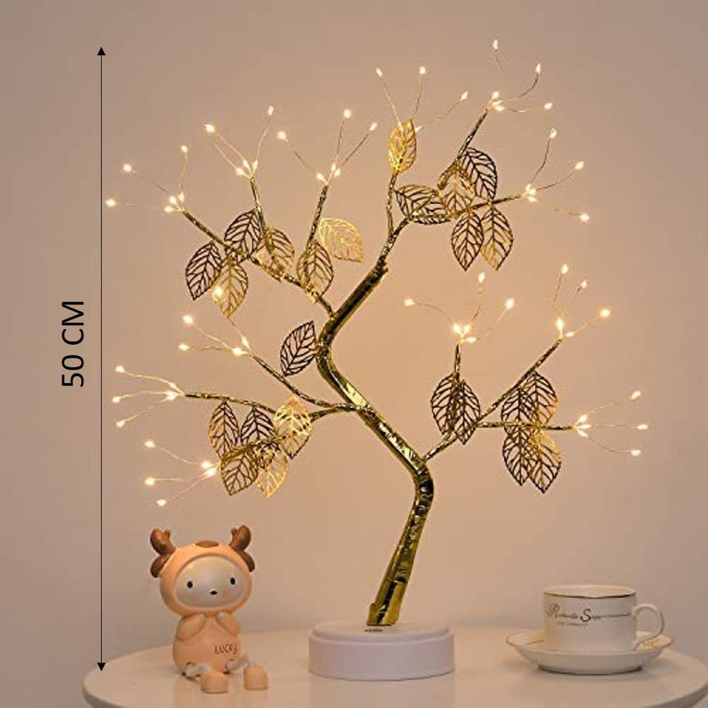 GLOWSERIE Enchanting Gold Tree LED Light Decor for Home Ambiance view 2