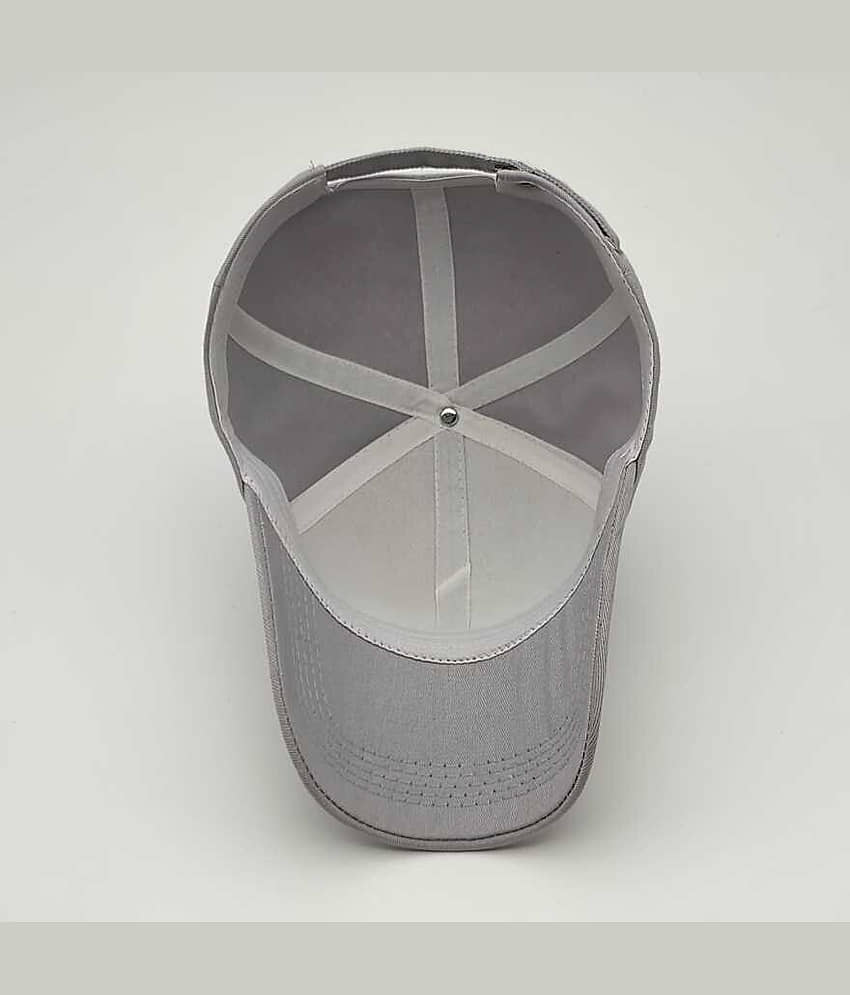 Babji Pack of 1 Cotton Blend Men's Cap ( Grey ) view 2