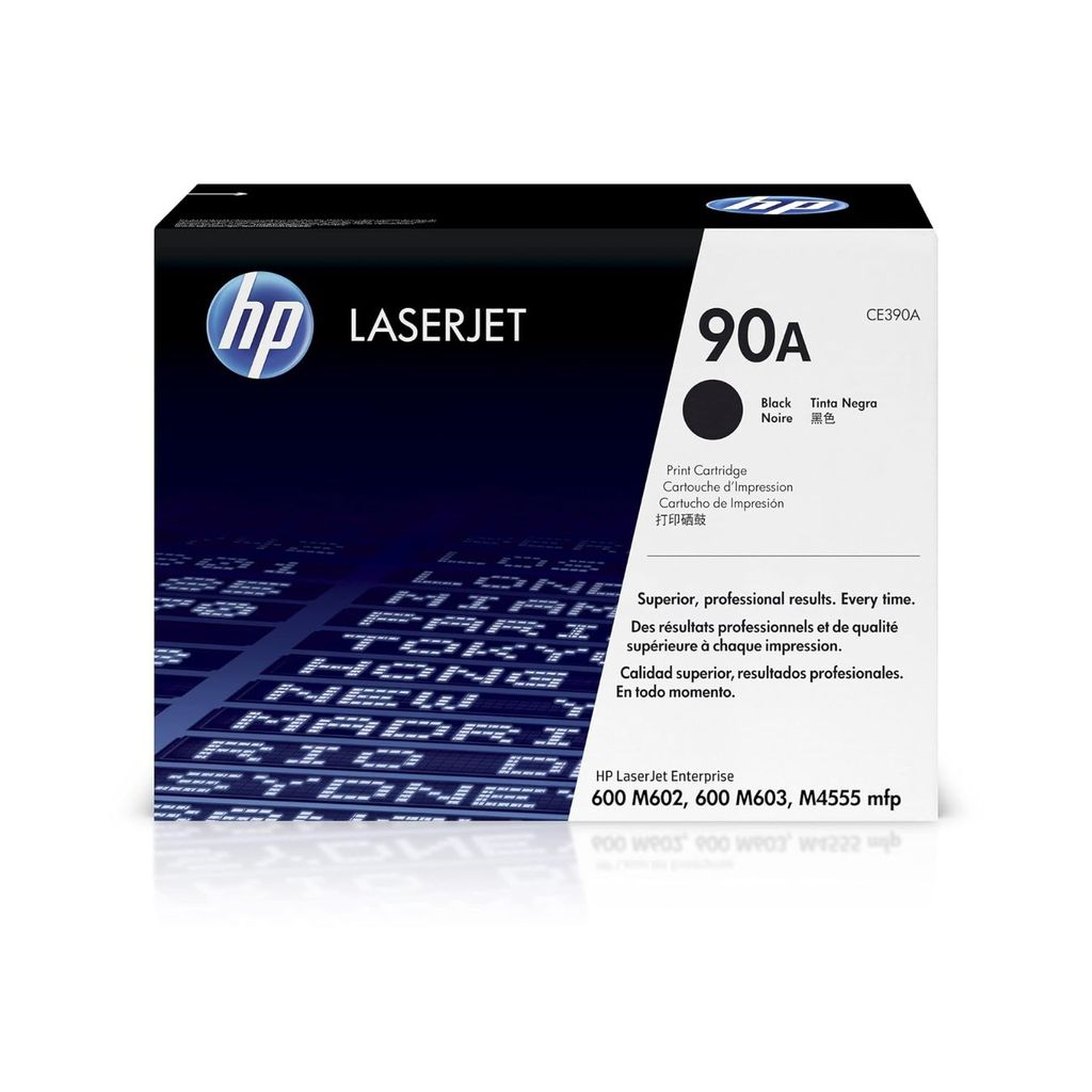 HP 90A Black Original LaserJet Toner Cartridge (CE390A) view 2