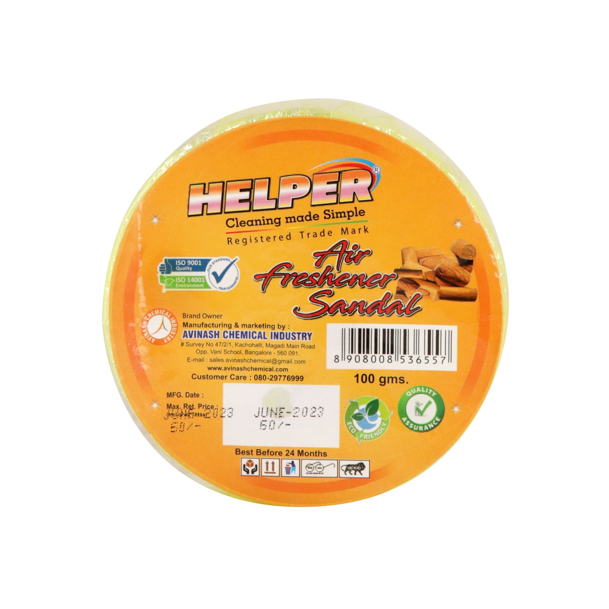 Helper Air Freshener,Net Round 100 gm Pack of 6 view 2