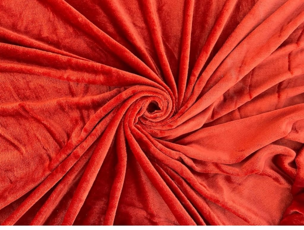 Burnt Orange Solid Double Bedsheet with 2 Pillow Covers view 2