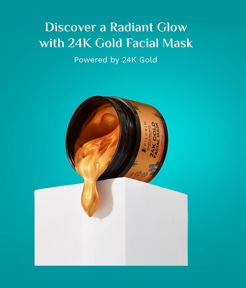 Pilgrim 24Kgold Facial Mask Face Mask,50gm view 2