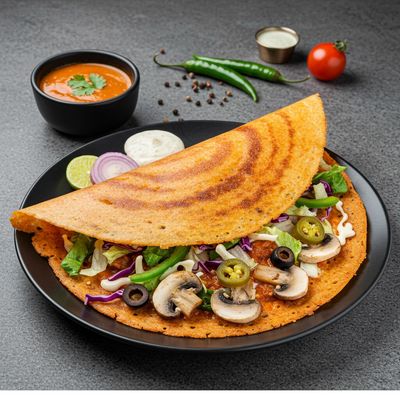 Mushroom Salad Dosa