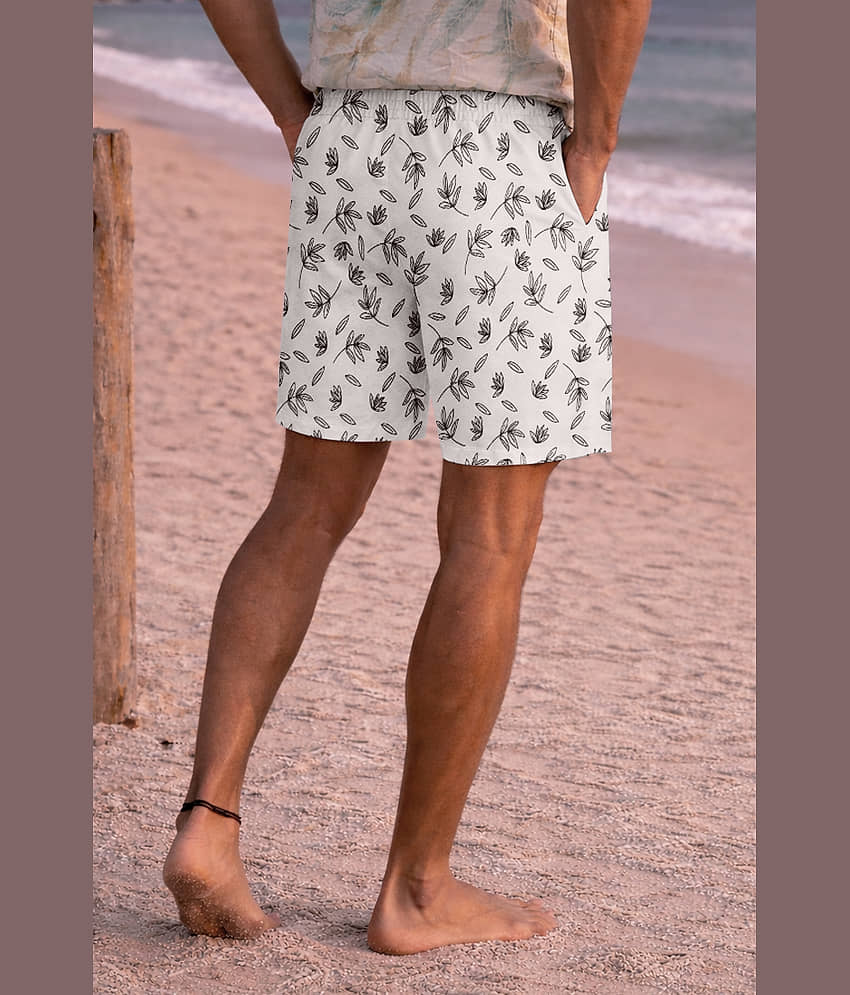 FTX White Cotton Blend Men's Shorts ( Pack of 1 ) view 2