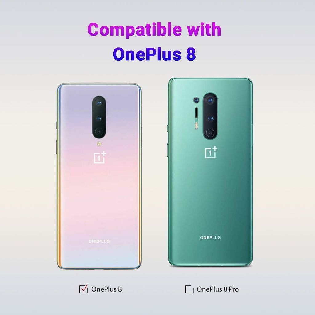 LIRAMARK Liquid Silicone Soft Back Cover Case for OnePlus 8/1+8 view 2