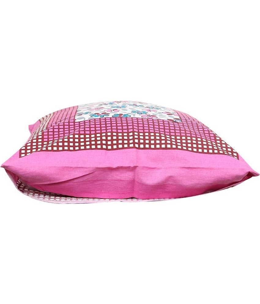AJ Home Pack of 2 Cotton Pink Pillow Cover (17 X 27 Inch) view 2