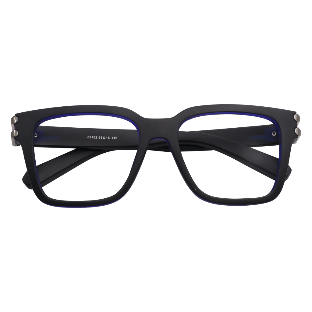 Thick Frame Full Rim Square Eye Glasses view 2