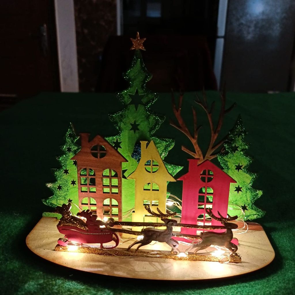 The Brown BOX-3D Christmas Craft Kit,Christmas Painting kit,DIY Art kit,Christmas Gift for Girls and Boys view 2