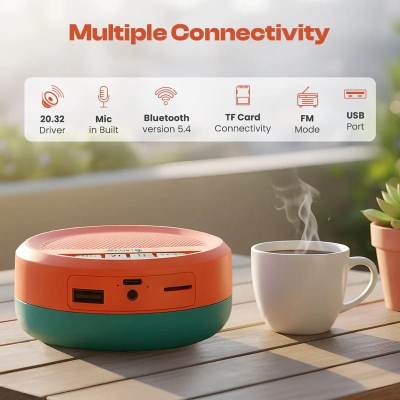 LAPCARE Jadde Portable Bluetooth Speaker With Up to 8H Playtime & Built-in Microphone (LBS-330) view 2