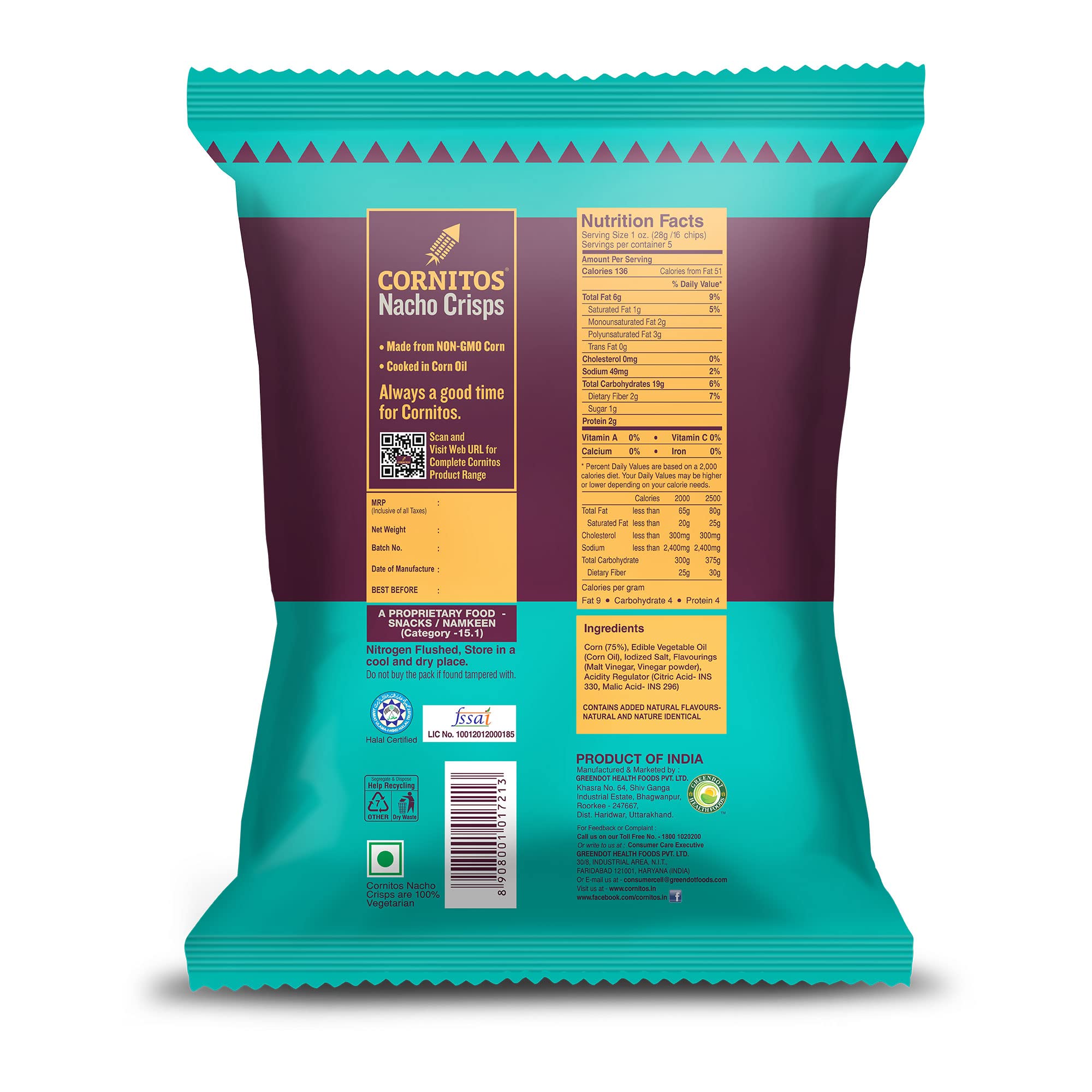 Cornitos Cornito Nachos Nachos Sea Salt, 150 Gm view 2