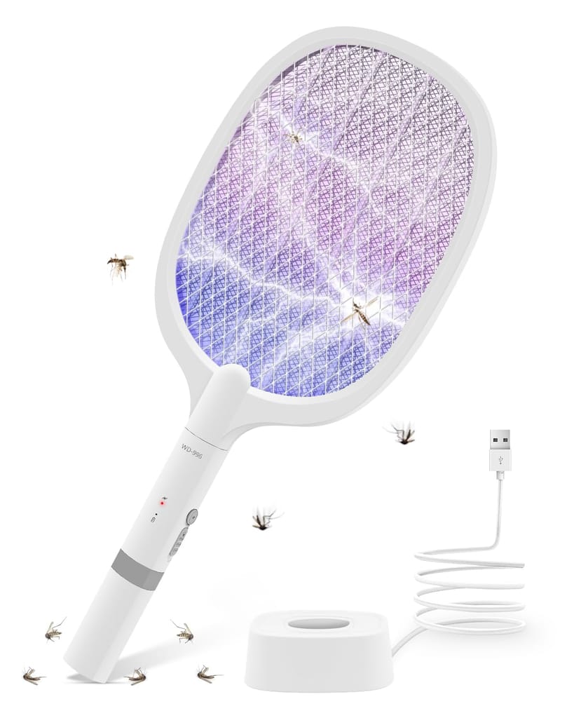 GLOWSERIE Electric Mosquito Killer Racket with USB Charging view 2