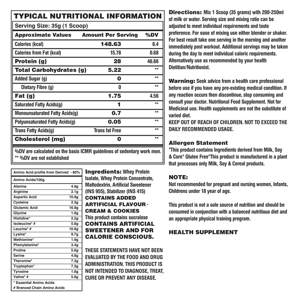 Spartan Sport Sciences Isolate Whey 5lbs view 2