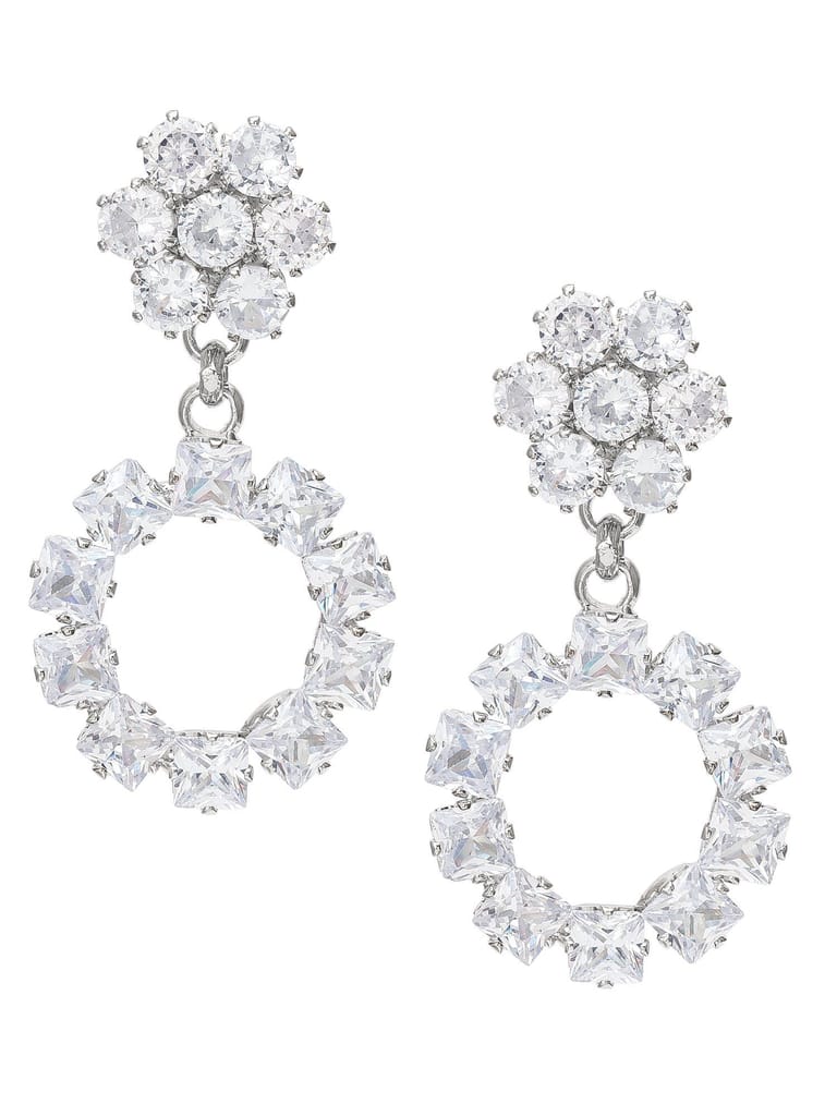 Morison Golden Studded Earrings Dazzle with Subtle Sparkle view 2