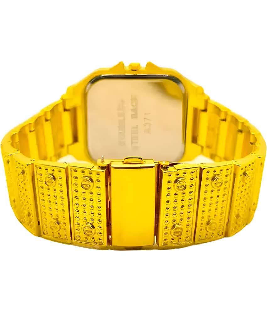 Viser Gold Metal Analog Men's Watch view 2