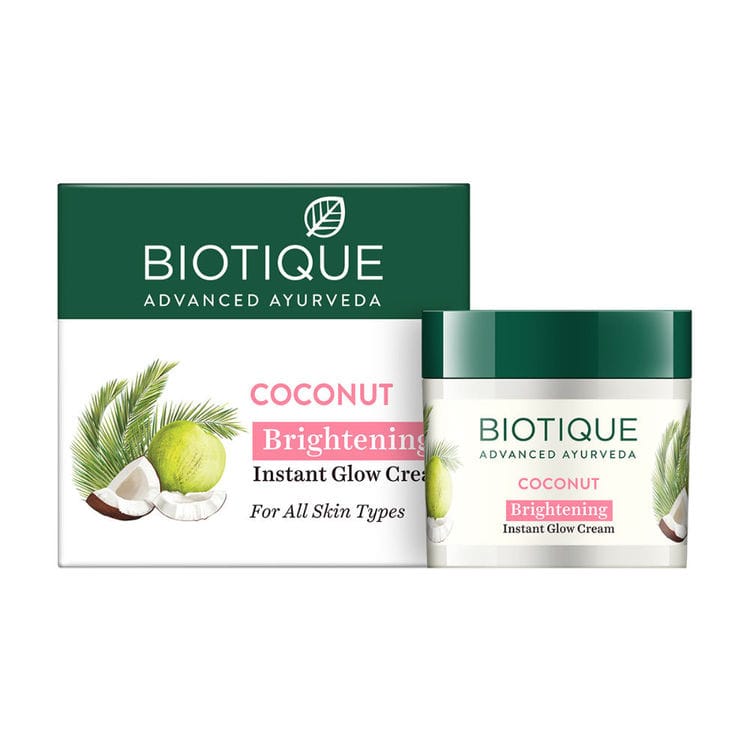 Biotique Coconut Brightening Instant Glow Cream (50gm) view 2