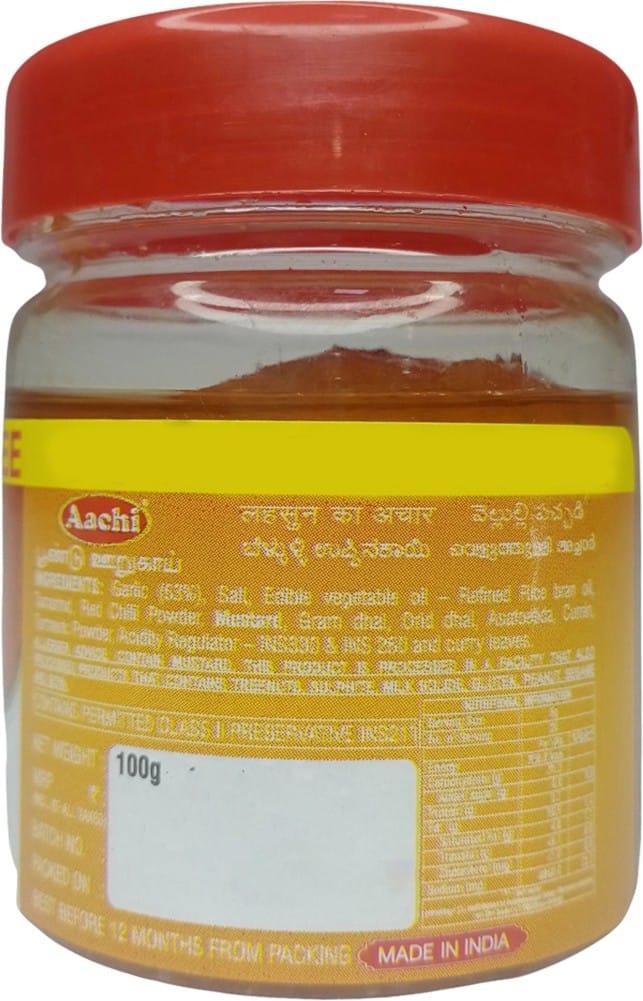 Aachi Garlic Pickle Garlic Pickle (100 G) view 2