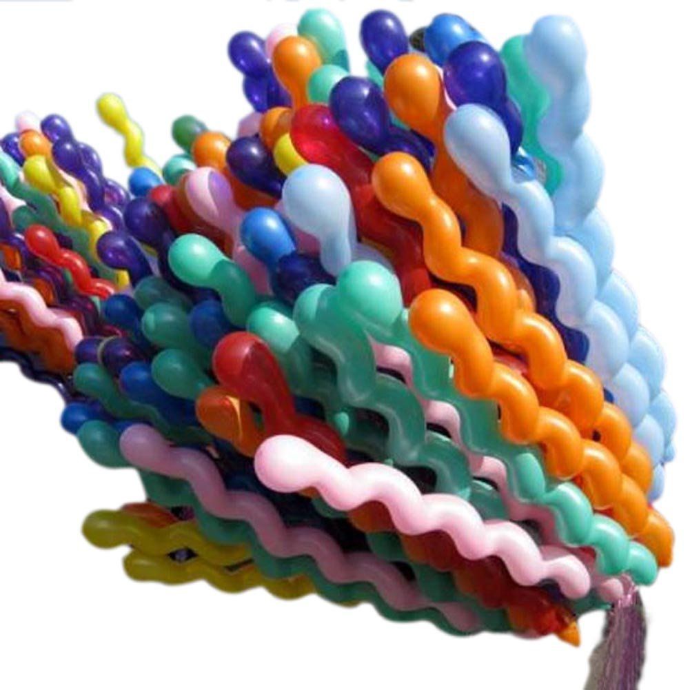 Crazy Sutra Spiral Latex Balloons For Kids Birthday Party Decor, 40 Pieces (Multicolor) view 2