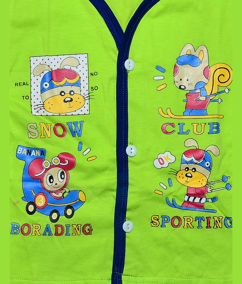TRITI Pack of 3 Baby Boys Cotton Top ( Multi ) view 2