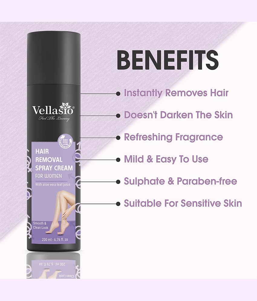 VELLASIO Travel Friendly Hair Removal Spray for Women 200 ( Pack of 1 ) view 2
