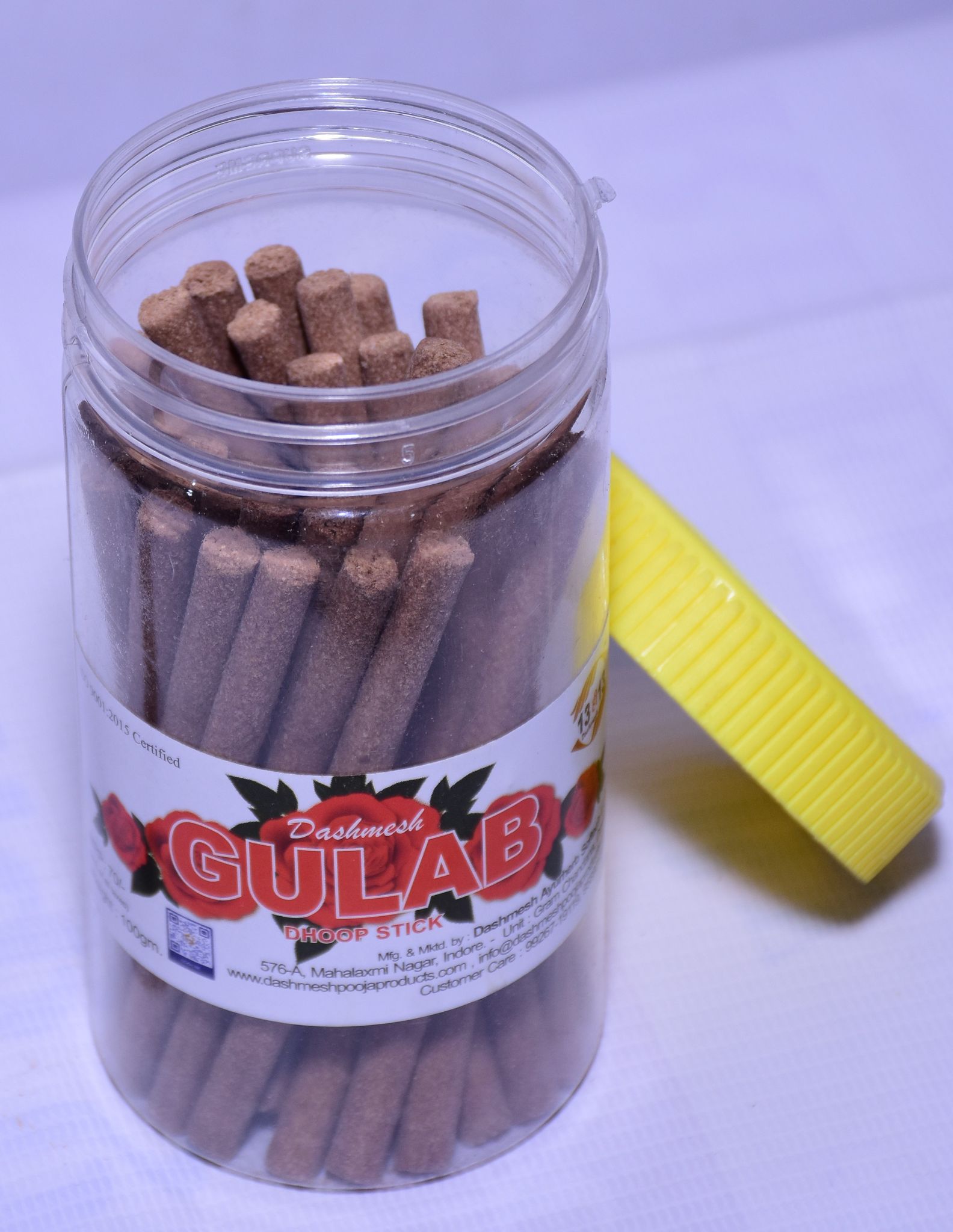 Dashmesh Gulab Dhoop Stick Jar view 2