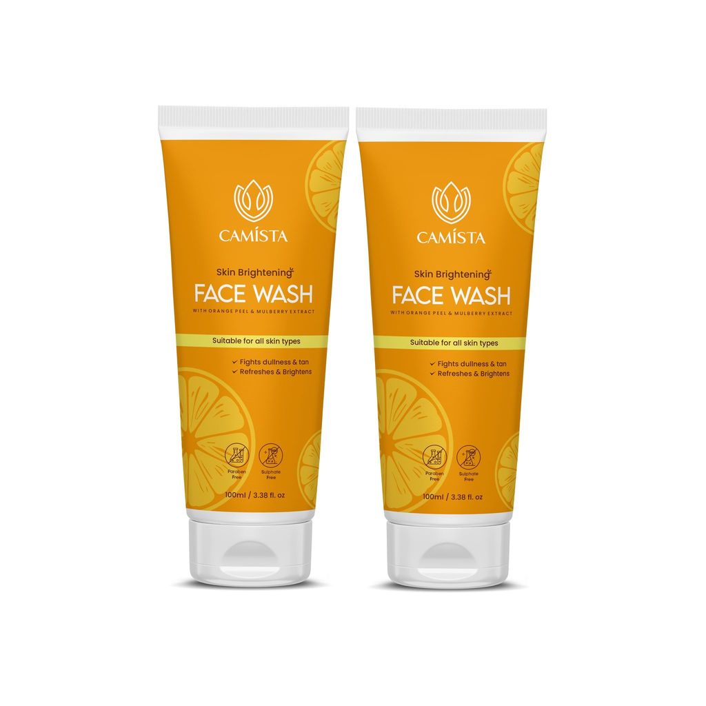 CAMISTA Skin Brightening Face Wash with Orange Peel & Mulberry Extract