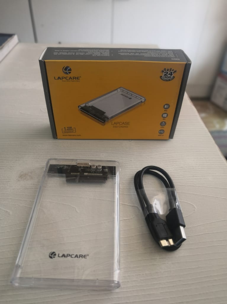 LAPCARE LAPCASE 2.5 inch Internal Hard drive enclosure (For Laptop harddisk, Transparent)