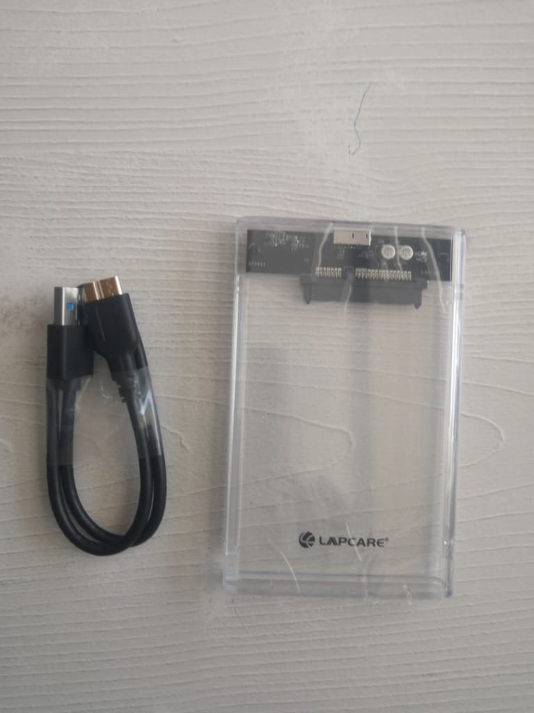 LAPCARE LAPCASE 2.5 inch Internal Hard drive enclosure (For Laptop harddisk, Transparent) view 2