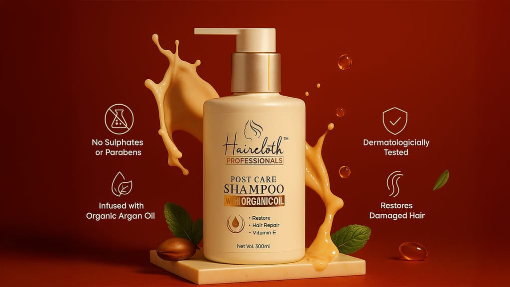 Haircloth Professionals Post Care Shampoo 300ML – Repair, Hydrate & Add Volume for All Hair Types view 2