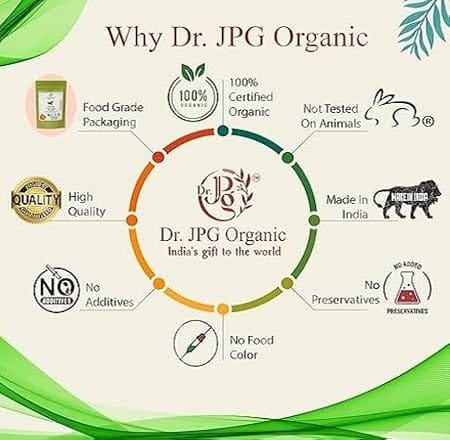 Dr. JPG Organic Herbals Curry Leaf Powder 200g / kadi patta powder/INDIA ORGANIC Certified/ISO & GMP Certified(pack of 2) view 2