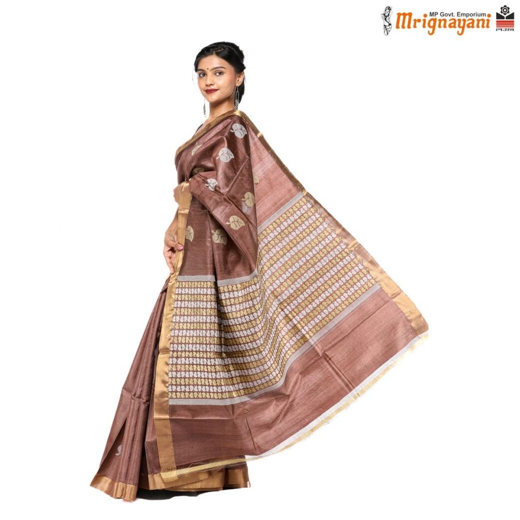 HANDLOOM KOSA SAREE WITH BLOUSE (SKU - 1ST101041221, SAREE - 1195) view 2