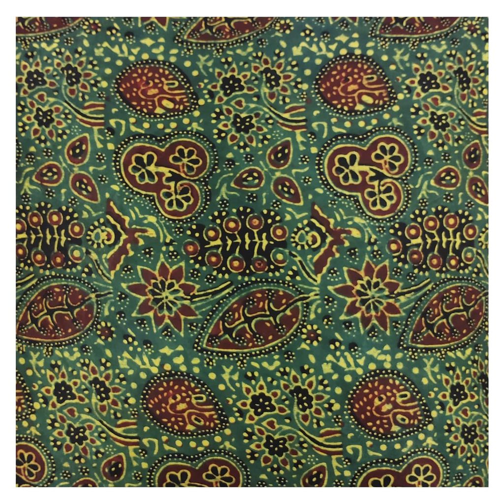 Bottle Green Mashru Cushion Cover by Garvi Gurjari view 2