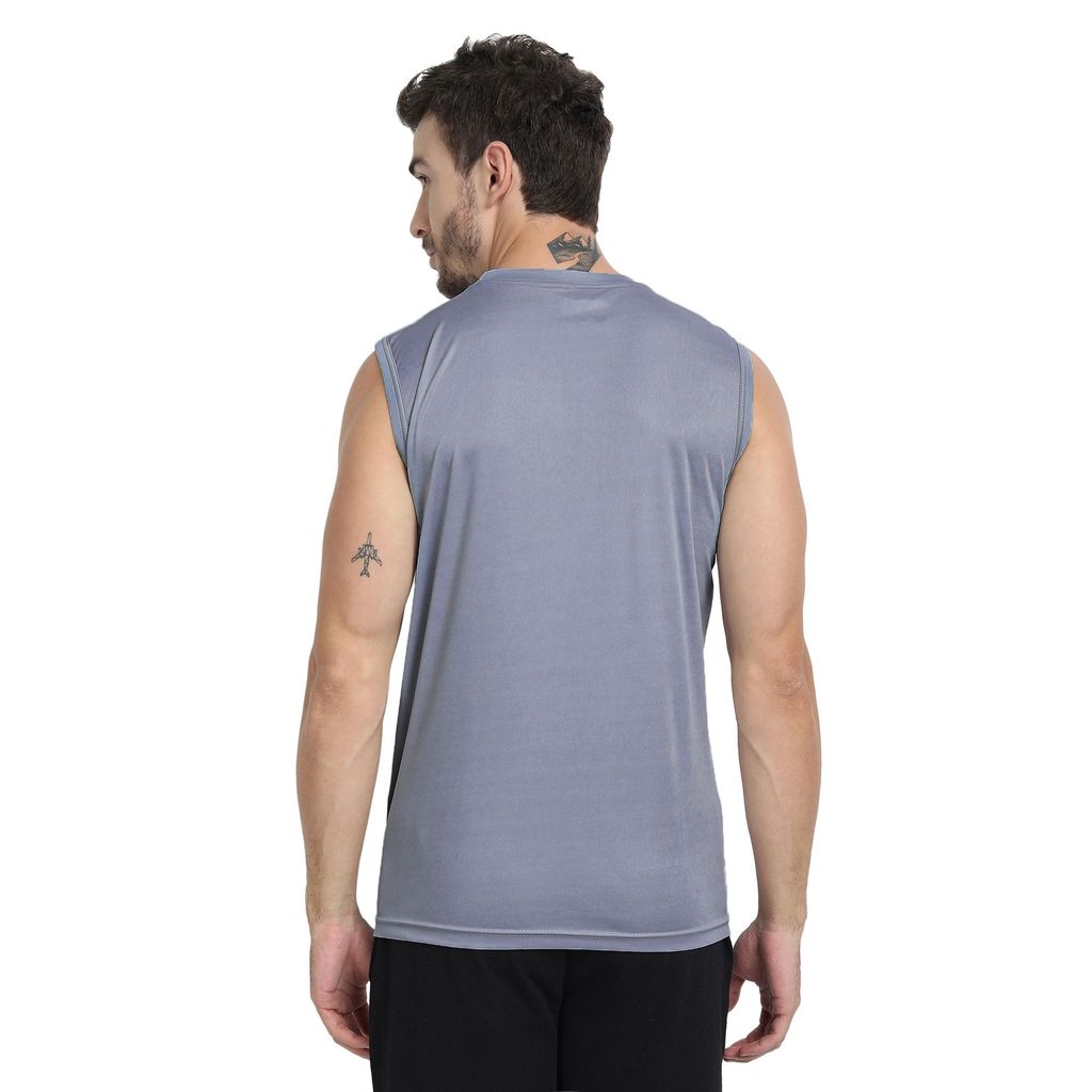 FTX Men Colorblock Round Neck Sleeveless Tshirt view 2