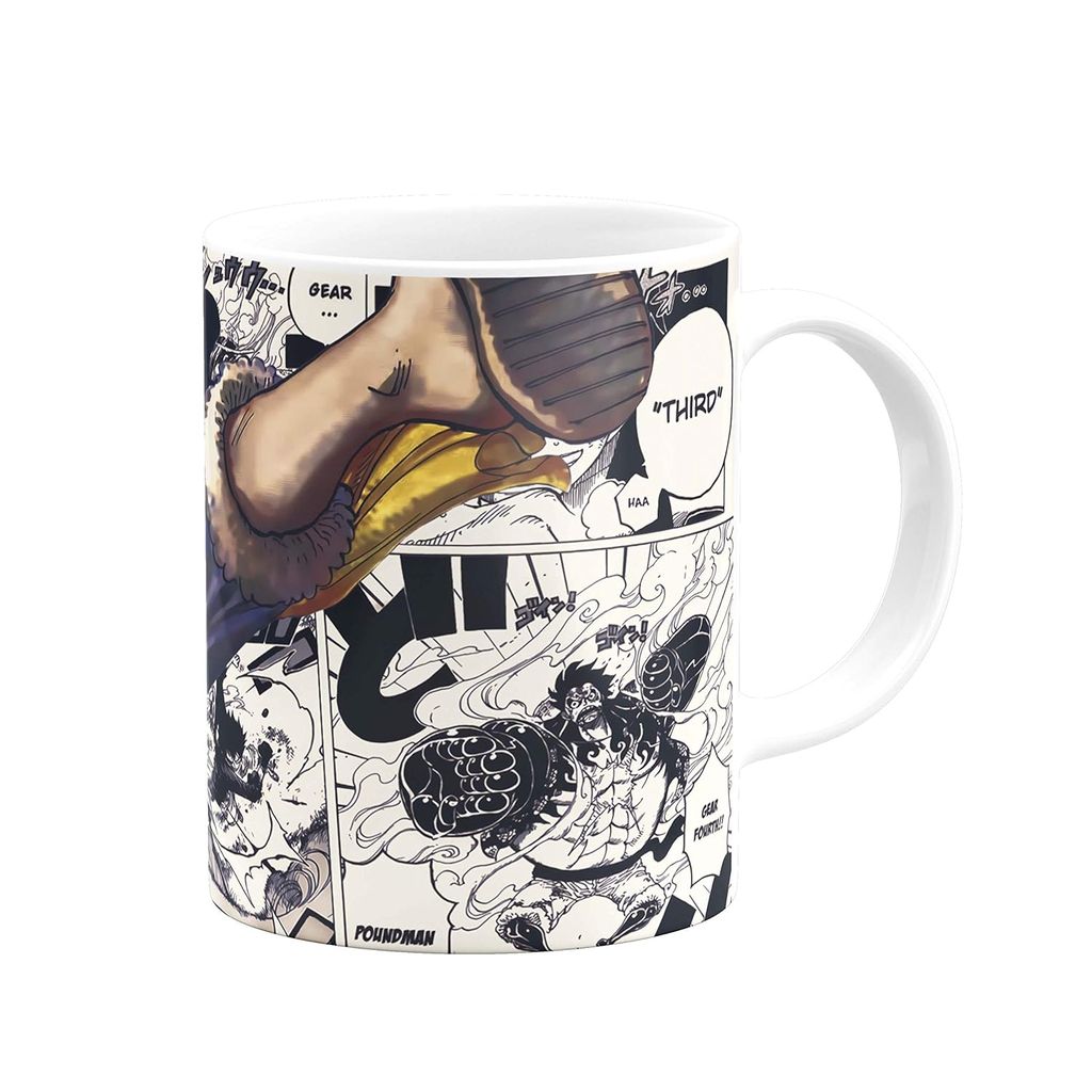 One Piece Luffy Anime ceramic coffee mug is a great gift idea for coffee addicts view 2