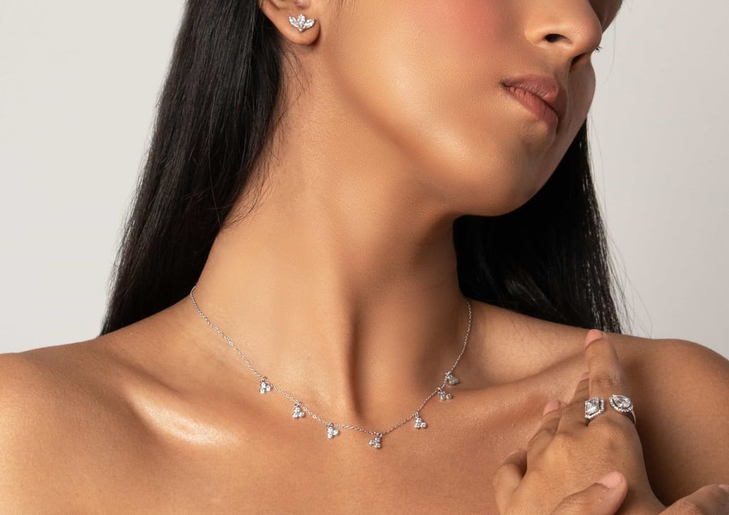 Glittering Triad Necklace view 2