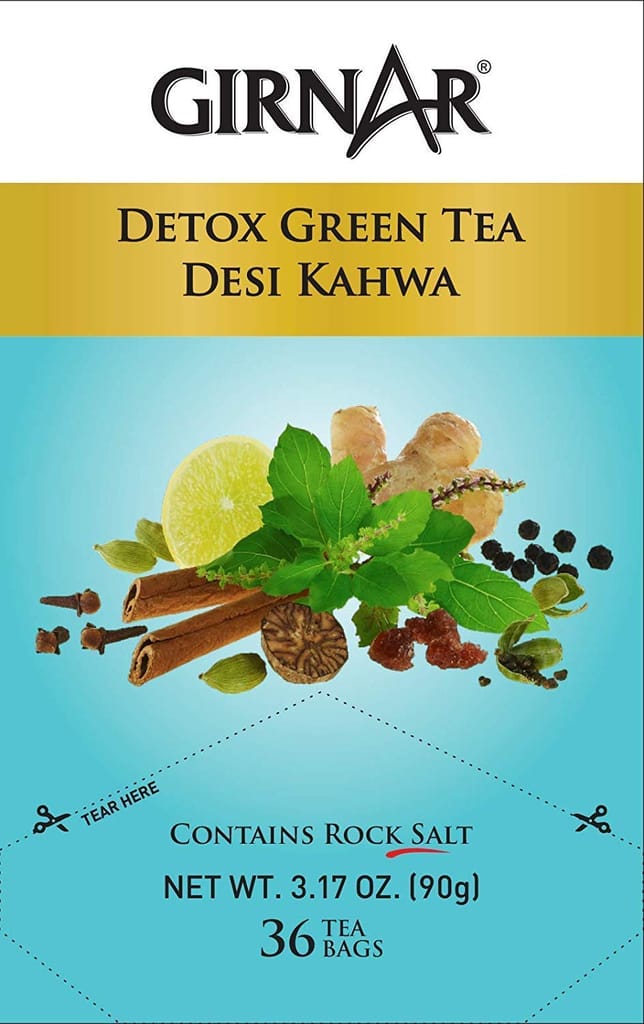 Girnar Green Tea, Desi Kahwa, 36 Tea Bags (36 Teabags (Pack of 2)) view 2
